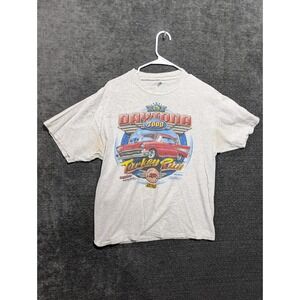 Vintage 2000 Daytona Turkey Run T Shirt Heather Gray 27th Annual Car Graphic L